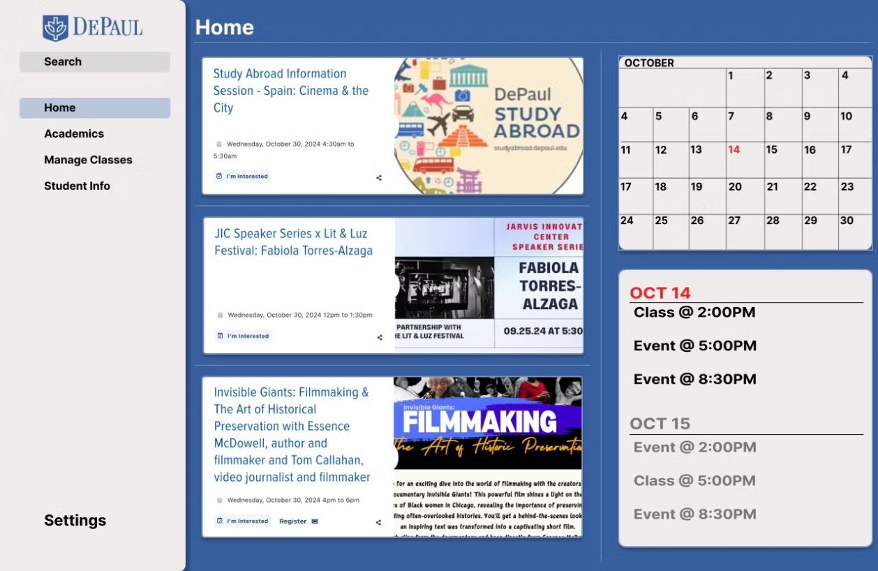 High Fidelity Wireframe 1