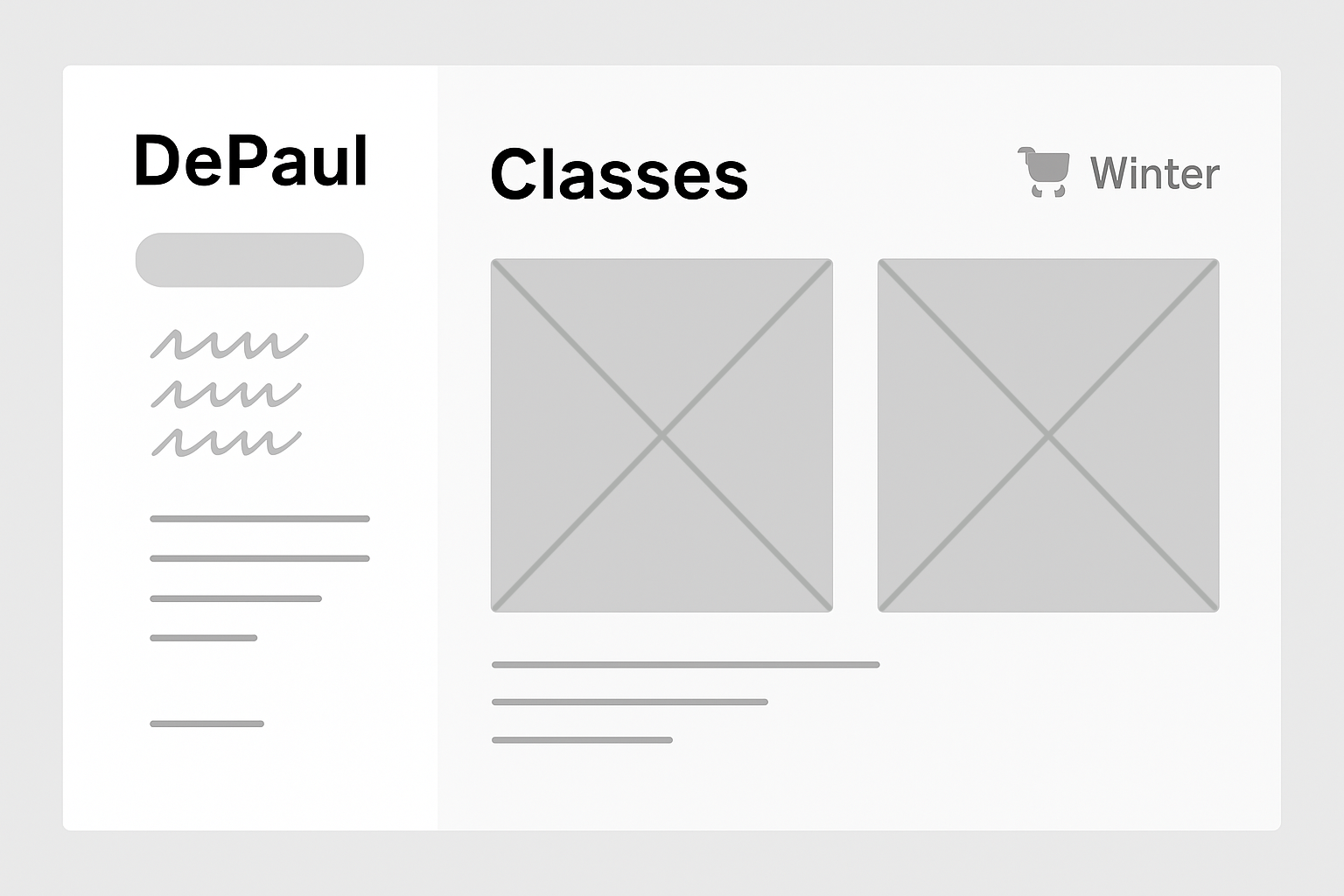 Low Fidelity Wireframe 1